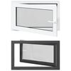 vidaXL Прозорец за мазе RISOR 100 x 60 cm PVC и стъкло Антрацит