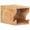 vidaXL Стенна стойка за колело, 35x25x25 см, грубо мангово дърво масив