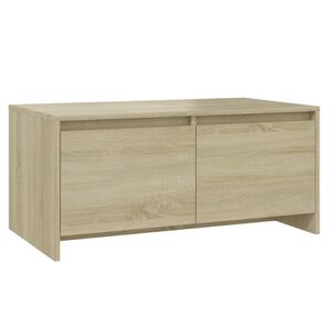 vidaXL Кафе маса, дъб сонома, 90x50x41,5 см, инженерно дърво