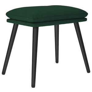 vidaXL Табуретка, тъмнозелена, 45x29,5x35 см, текстил