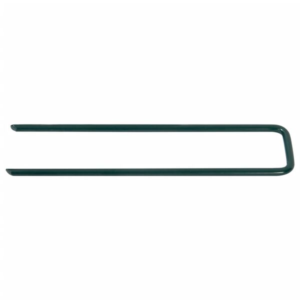 vidaXL Пирони за изкуствена трева, 50 бр, П-образни, желязо