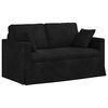 vidaXL Диван Черно 138 x 78 x 80 см Кадифе