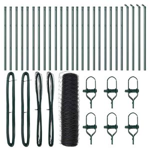 vidaXL Стълб за ограда. Сив