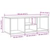 vidaXL Пейка за съхранение на обувки бяла 105x35x35 см инженерно дърво