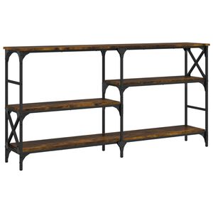 vidaXL Конзолна маса, опушен дъб, 150x29x76,5 см, инженерно дърво