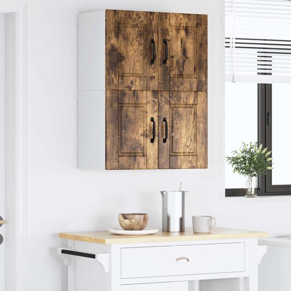 vidaXL Кухненски шкаф 2 pcs Димян дъб 60 x 31 x 40 см Инженерно дърво