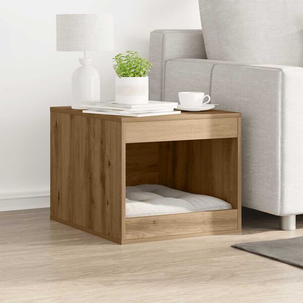 vidaXL Заграждение за котешка тоалетна 47x59x42 см инженерно дърво