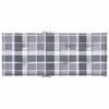 vidaXL Възглавници за градински стол 6 бр сиво каре 120x50x3 см плат