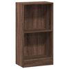 vidaXL Библиотека, кафяв дъб, 40x24x76 см, инженерно дърво
