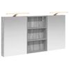 vidaXL Комплект шкафове за баня с рафт 3 pcs 120 x 10,5 x 60,5 см