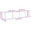 vidaXL TV стенен шкаф 2 pcs Дъб 80 x 35 x 31 cm Инженерно дърво