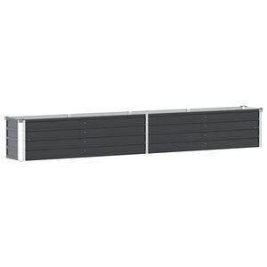 vidaXL Градинска висока леха поцинкована стомана 320x40x45 см антрацит