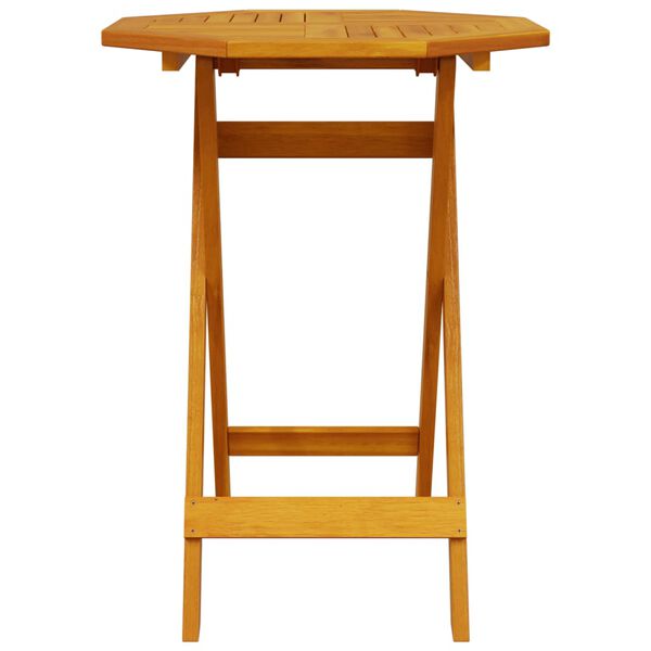 vidaXL Сгъваем бистро комплект от 3 части, акация масив