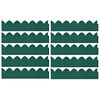 vidaXL Кантове за тревни площи, 10 бр, зелени, 65x15 см, PP