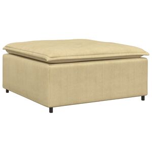 vidaXL Модулен диван с табуретка, сиво-зелен, 100x100x48 см