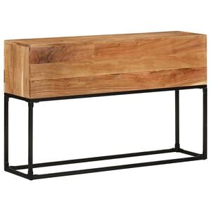 vidaXL Конзолна маса, 120x30x75 cм, акациево дърво масив