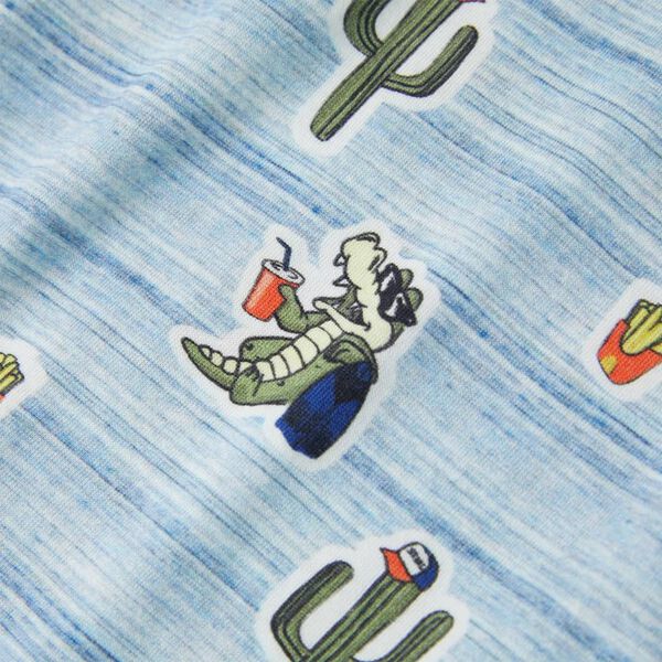 Детска тениска, син микс, 92