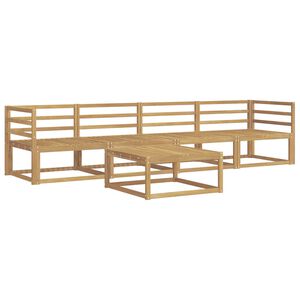 vidaXL Комплект дивани за открито 5 pcs Бяло 79 x 79 x 37 см