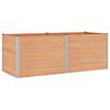 vidaXL Градинска повдигната леха Кафяво 250 x 100 x 91 cm алу.