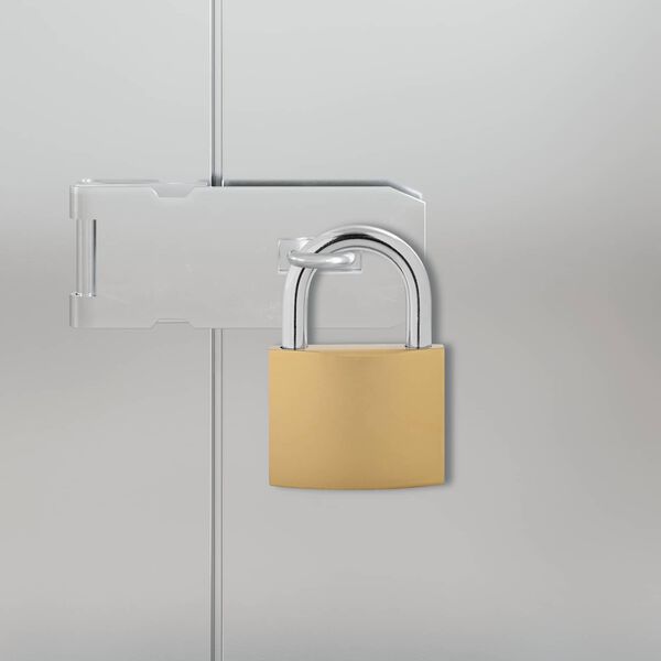 vidaXL U Lock с ключове Месинг 6 x 2 x 9,1 см Желязо