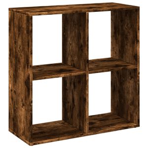 vidaXL Разделител за стая / библиотека, опушен дъб, 69,5x29x69,5 см