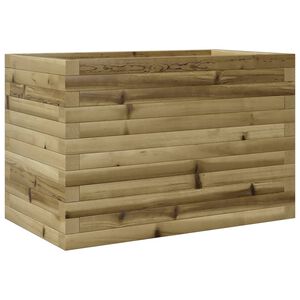 vidaXL Градинска кашпа, 70x40x45,5 см, импрегнирано борово дърво