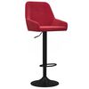 vidaXL Бар табуретки, 2 бр, виненочервени, кадифе