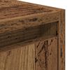 vidaXL Нощно шкафче за стенен монтаж, старо дърво, 38x34x40 см