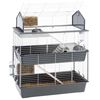 Ferplast Клетка за зайци Barn 100 Double, 95x57x121 см, сива