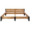 vidaXL Рамка за легло, акация масив с матиран финиш, 200х200 см