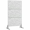 vidaXL Екран за уединение Сив 100 x 50 x 180 см Стомана