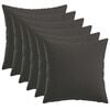 vidaXL Калъфка за възглавница 6 pcs HEERLEN Тъмносиво 40 x 40 cm