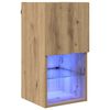 vidaXL Стенен телевизионен шкаф 30,5 x 30 x 60 см Дъб Инженерно дърво
