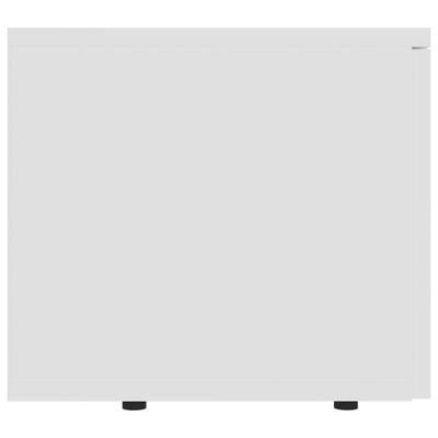 vidaXL ТВ шкаф, бял, 80x34x30 см, ПДЧ
