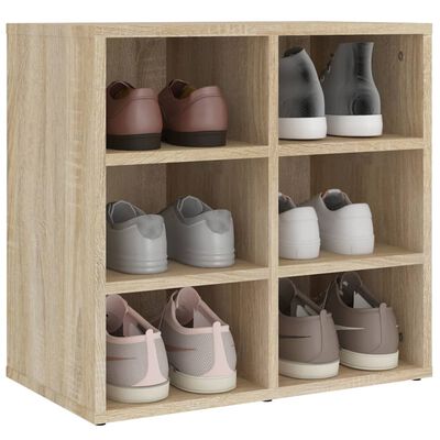vidaXL Шкафове за обувки, 2 бр, дъб сонома, 52,5x30x50 см