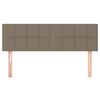 vidaXL Табла за легло, бежово, 144x5x78/88 см, плат