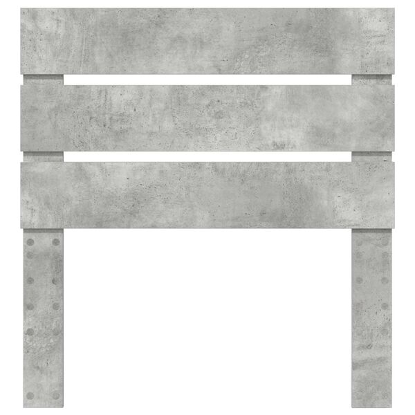 vidaXL Облегалка за глава Циментено сиво 90 cm Инженерно дърво