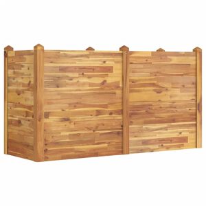 vidaXL Градинско повдигнато легло, 160x60x84 см, акациево дърво масив