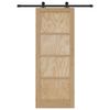 vidaXL Преплъзваща се врата ORKDAL Кафяво 78 x 202 см
