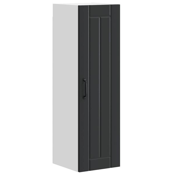 vidaXL Кухненски шкаф Черно 30 x 31 x 100 см Инженерно дърво