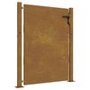 vidaXL Градинска порта 100x125 см, кортенова стомана