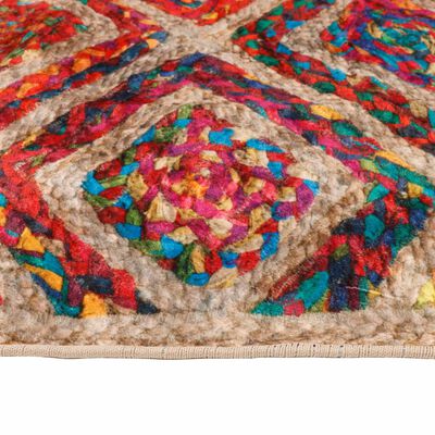 vidaXL Перящ се килим многоцветен 80x150 см противоплъзгащ