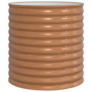 vidaXL Повдигнато легло Кафяво 80 x 80 x 81 cm Стомана