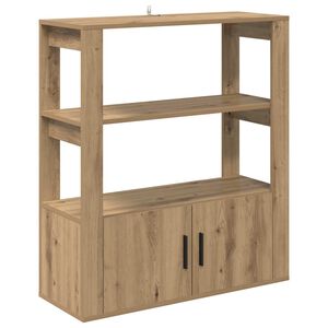 vidaXL Служебен шкаф дъб артизан 30 x 80 x 90 см Инженерно дърво