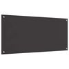 vidaXL Кухненски заден панел 2 pcs Тъмен сив 110 x 50 cm