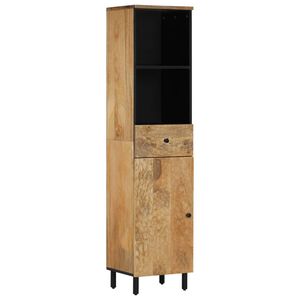 vidaXL Шкаф за баня 38x33x160 см масивно мангово дърво