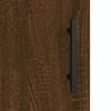 vidaXL Висок шкаф, кафяв дъб, 34,5x34x180 см, инженерно дърво
