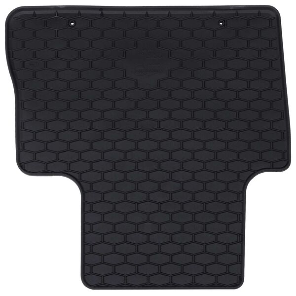 vidaXL Автомобилен килим 4 pcs Черно Каучук