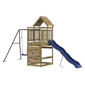 vidaXL Комбинирано детско съоръжение за игра, импрегниран бор