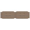 vidaXL Мека табла за легло Zadar, капучино, 200 см, изкуствена кожа